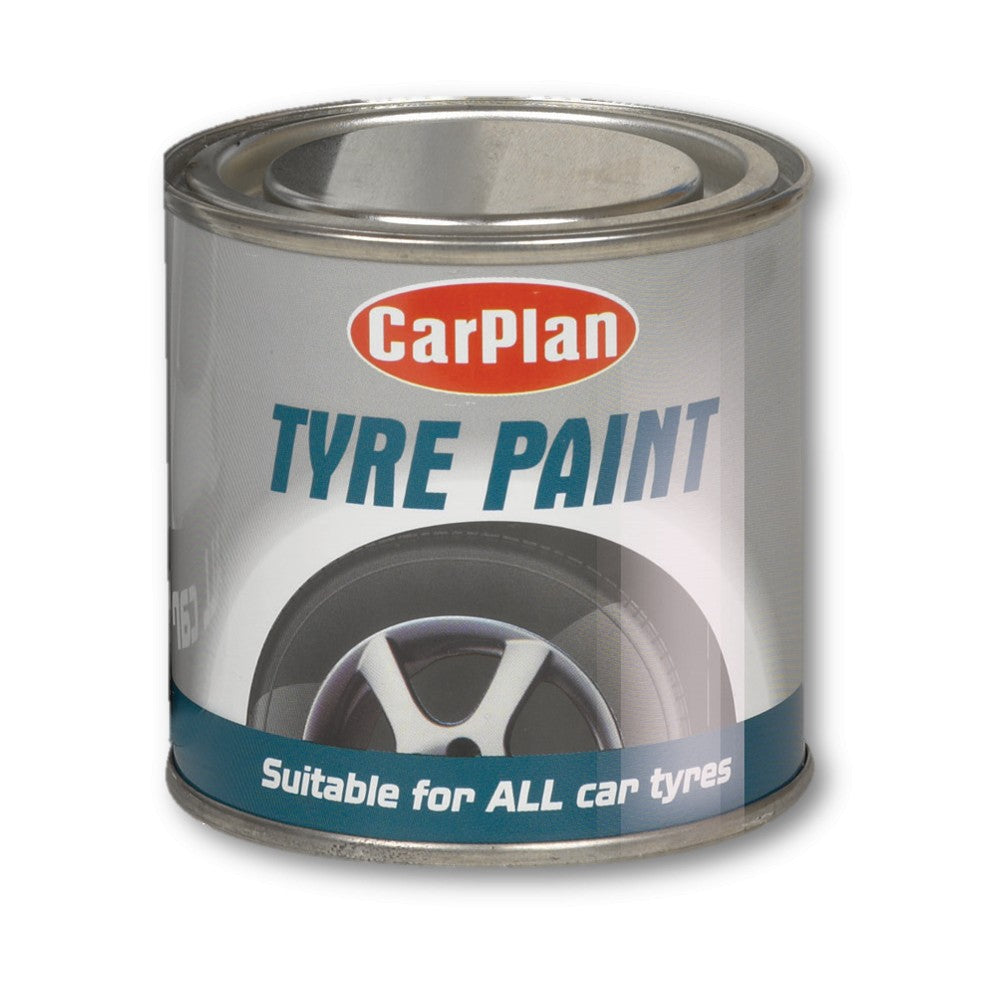 CarPlan Tyre Paint Black Tin 250ml