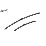 Bosch Aerotwin Flat Wiper Blade Set 28" (700mm) & 17" (425mm) - A532S
