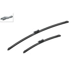 Bosch Aerotwin Flat Wiper Blade Set 26" (650mm) & 16" (400mm) - A539S