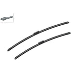 Bosch Aerotwin Flat Wiper Blade Set 27" (680mm) & 25" (625mm) - A585S