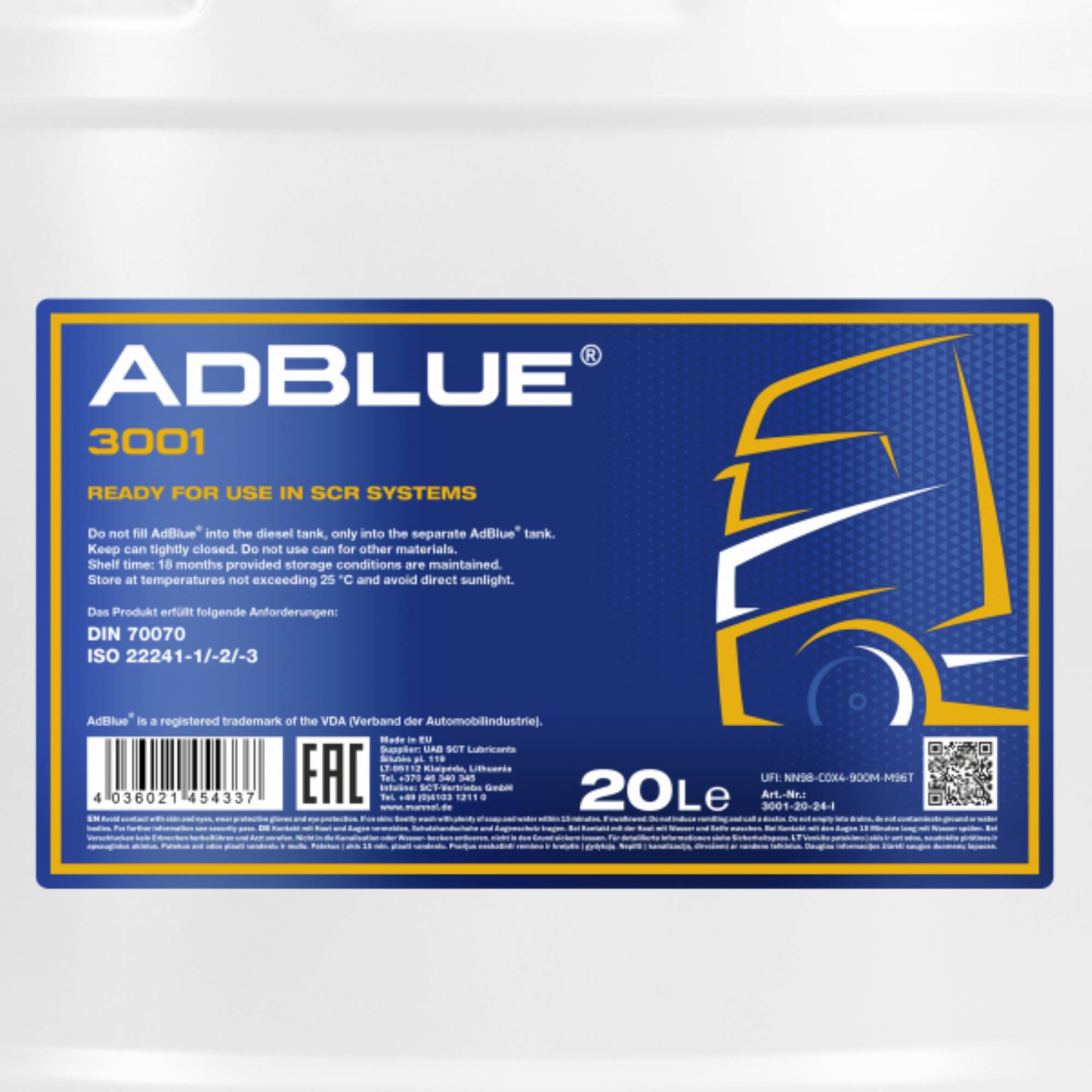 Mannol AdBlue 20 Litre