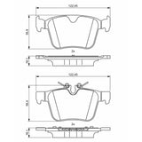 Bosch Brake Pad Set 0986494819 - BP1993