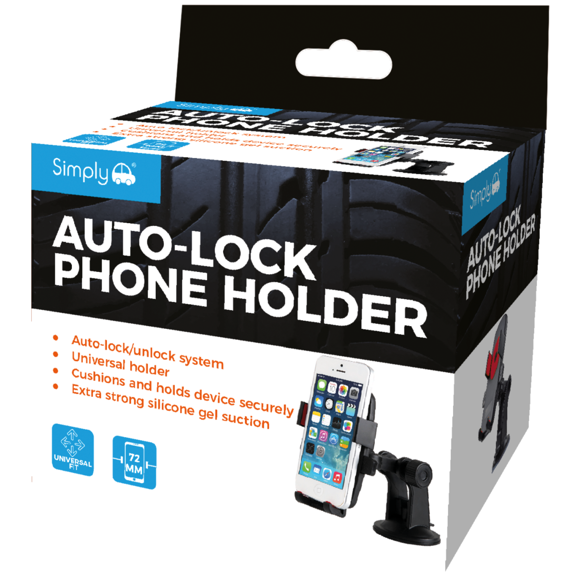 Auto-Lock Phone Holder