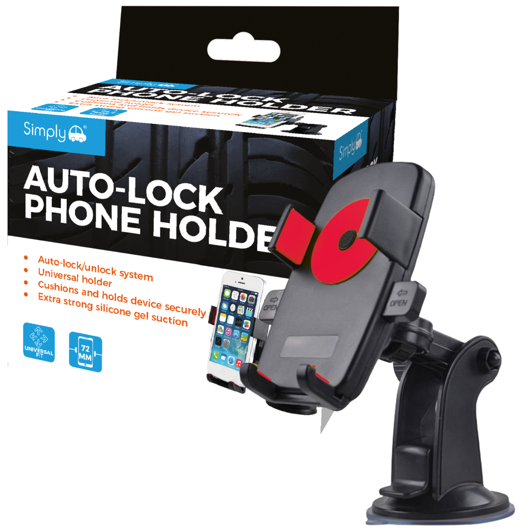 Auto-Lock Phone Holder
