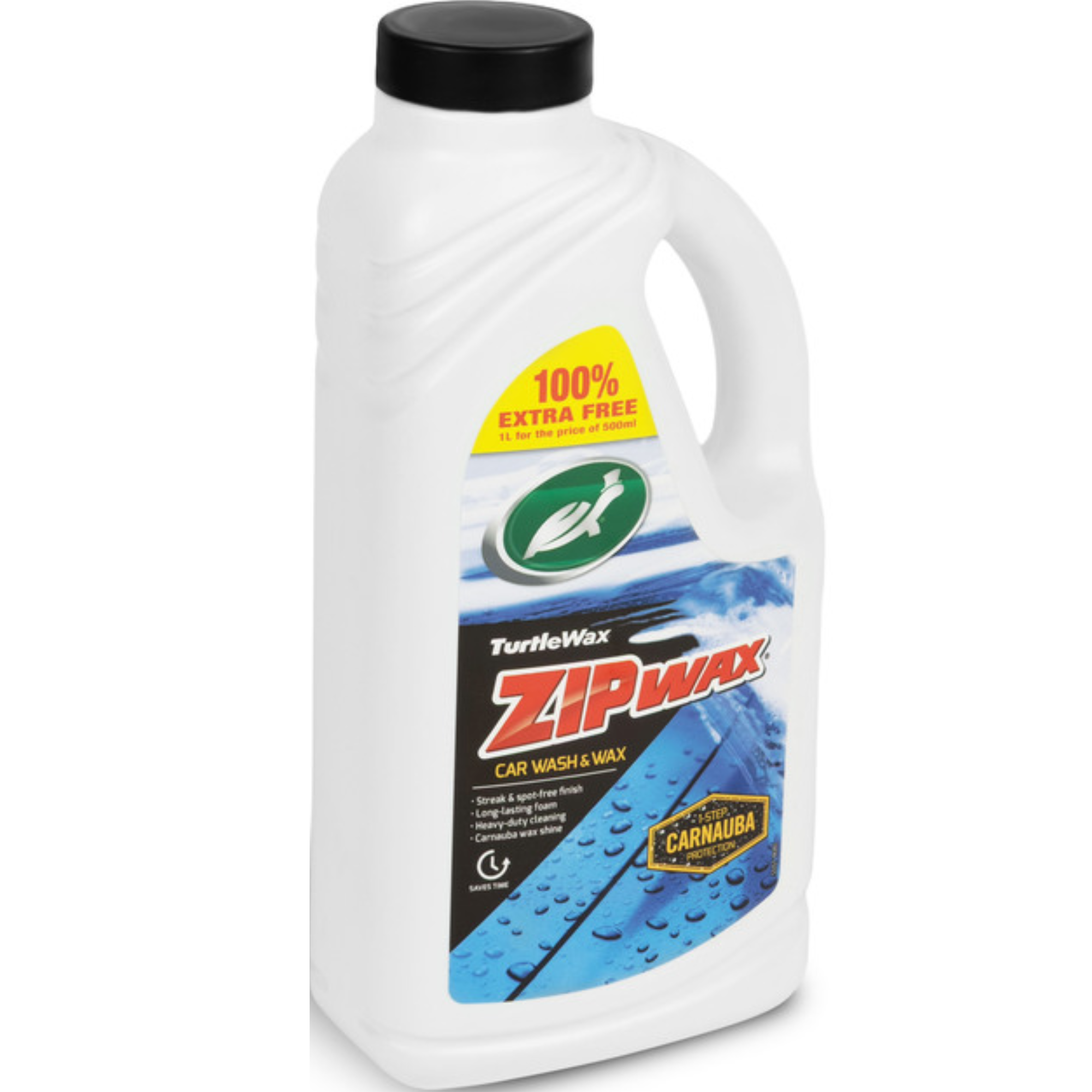 Turtle Wax Zip Wax Wash & Wax 500ml + 100% FREE