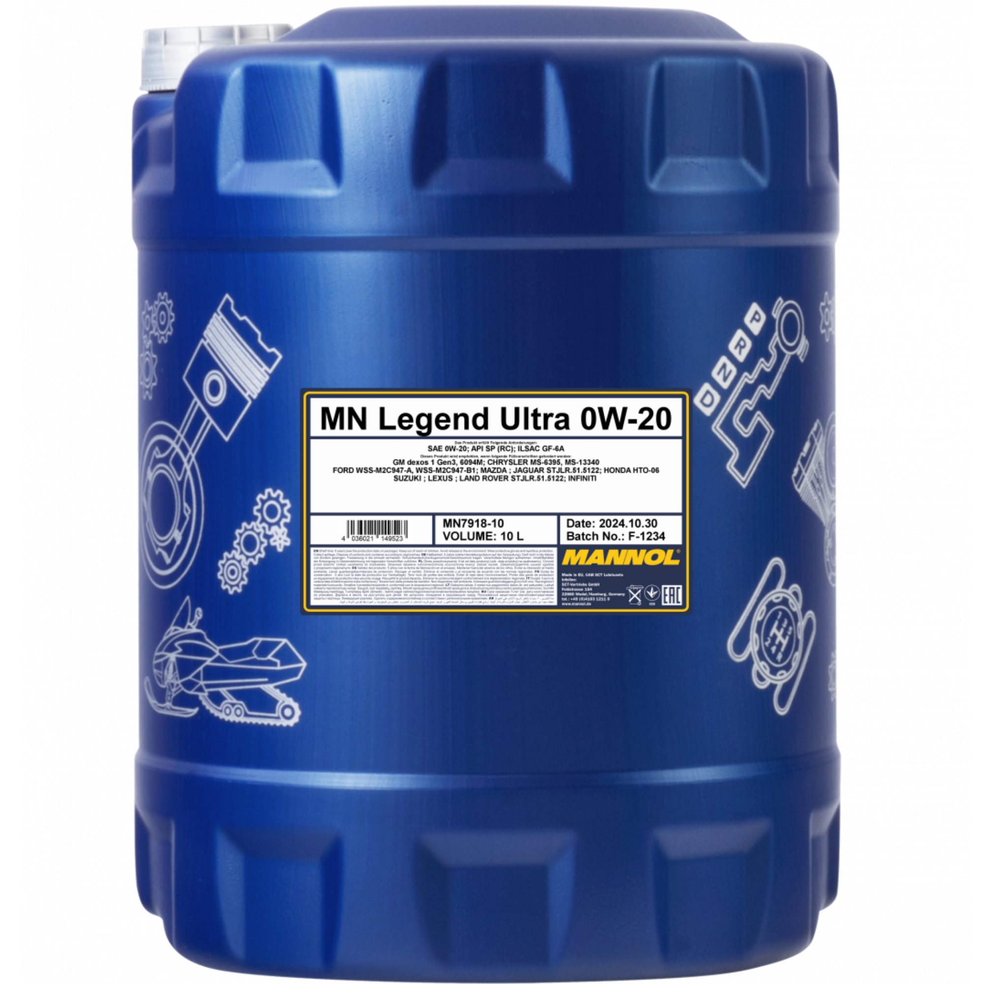 MANNOL Legend Ultra Engine Oil 0W-20 10L