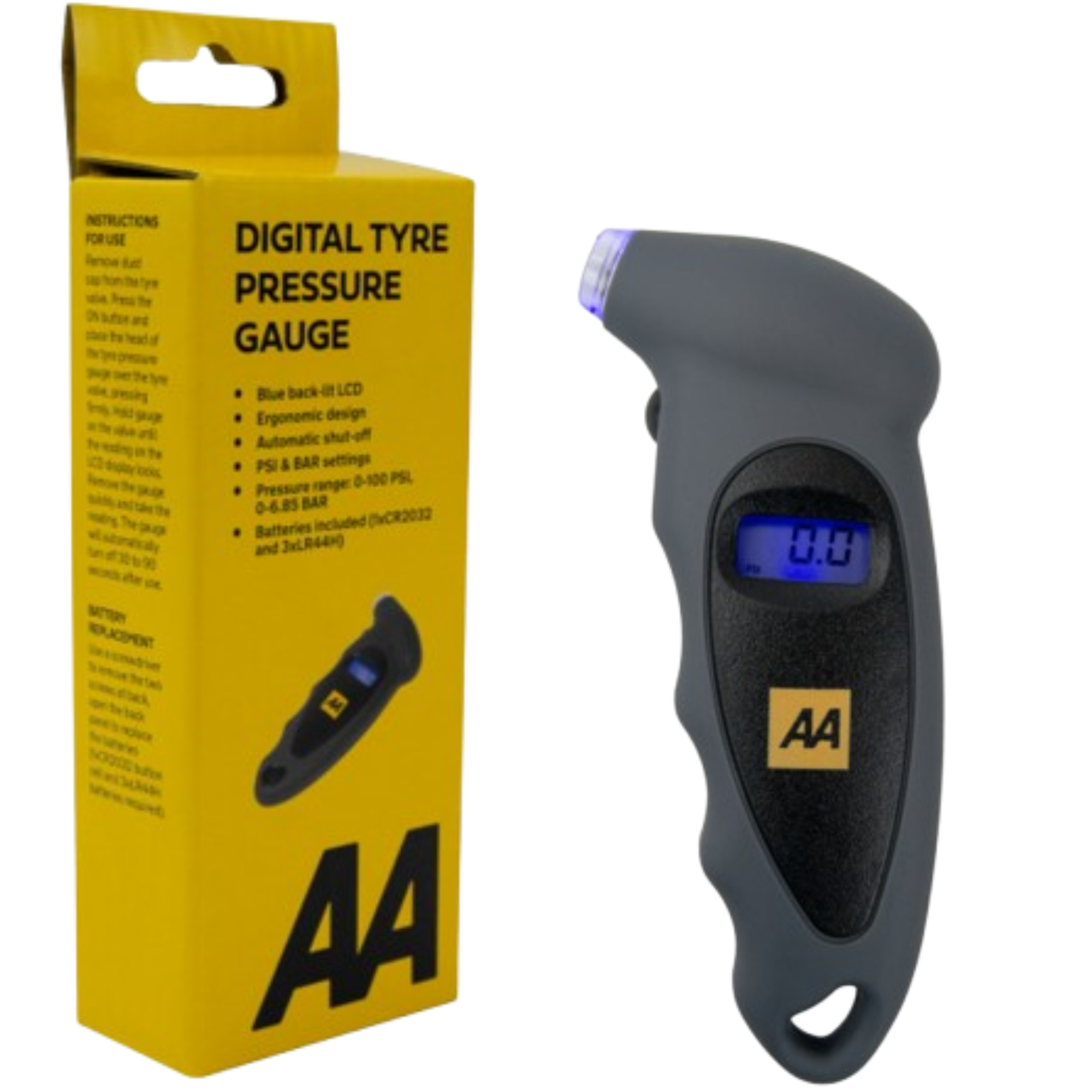 AA Digital Tyre Pressure Gauge