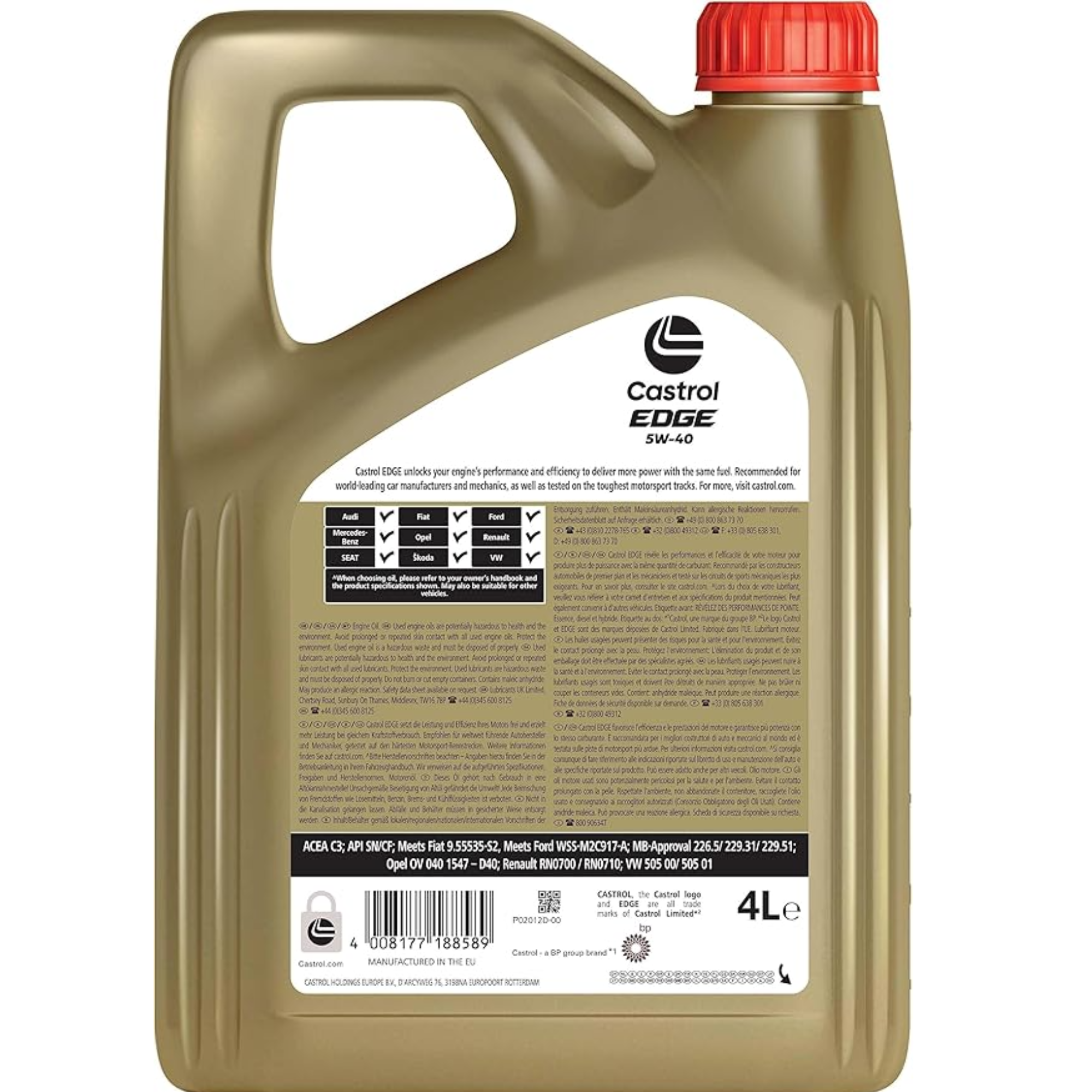Castrol Edge Engine Oil 5W-40 4L