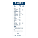Bosch Aerotwin Rear Wiper Blade 13" (330mm) - A332H