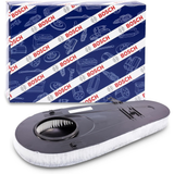F026400365,S0365,Bosch air filter F026400365 S0365, rectangular automotive engine air filter with pleated paper element and black plastic frame