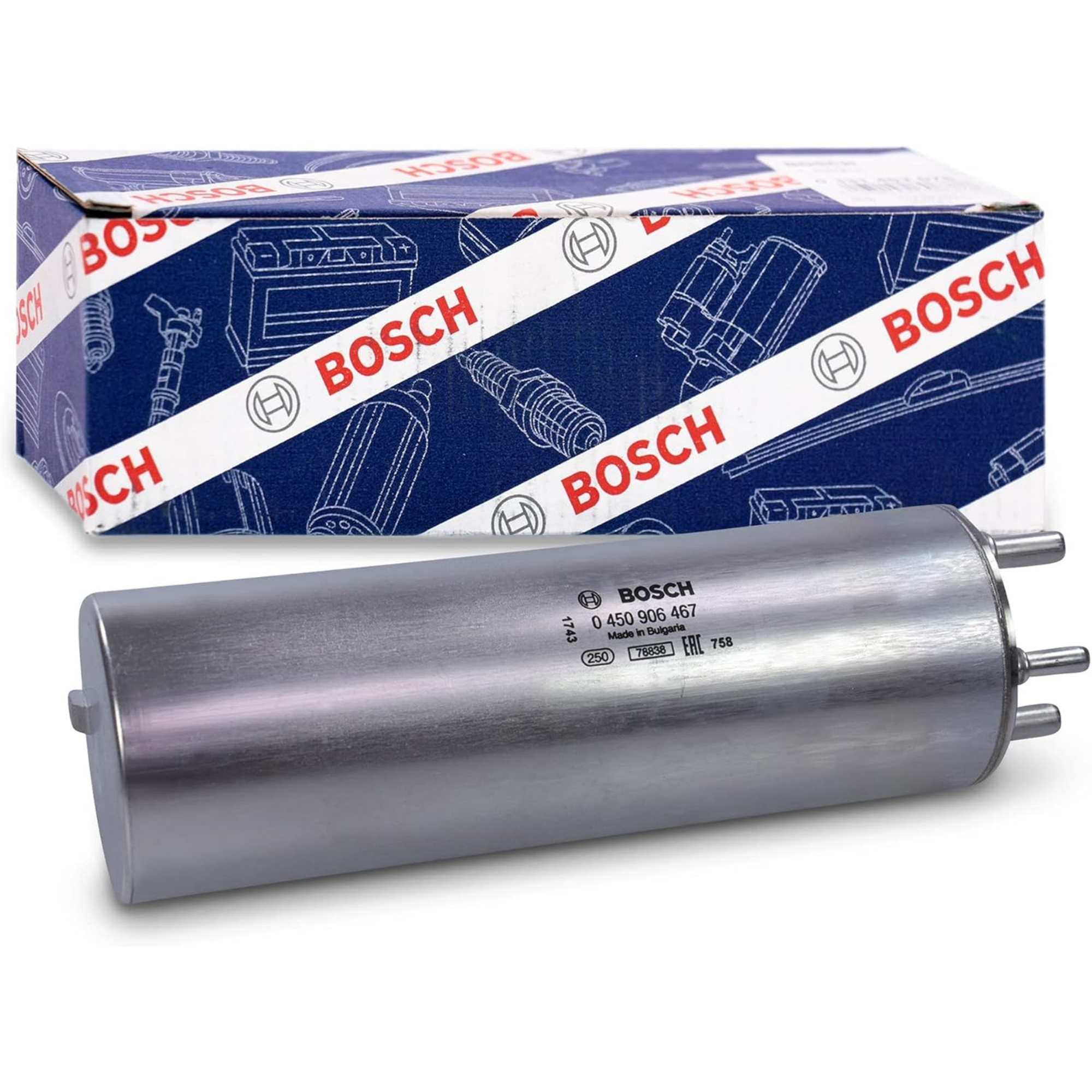 Bosch Fuel Filter 0450906467 - N6467,Bosch fuel filter 0450906467 (N6467) automotive replacement fuel filter