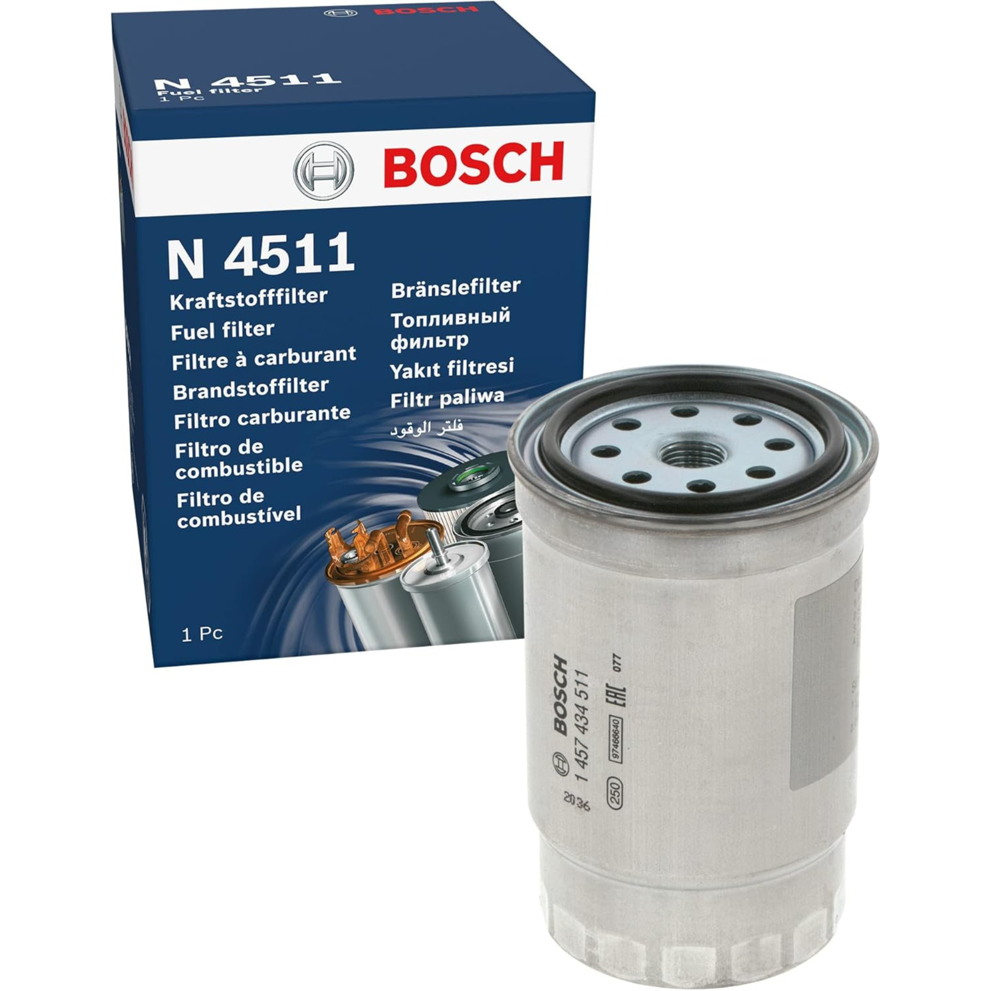 Bosch Fuel Filter 1457434511 - N4511,Bosch fuel filter 1457434511 (N4511) automotive replacement fuel filter