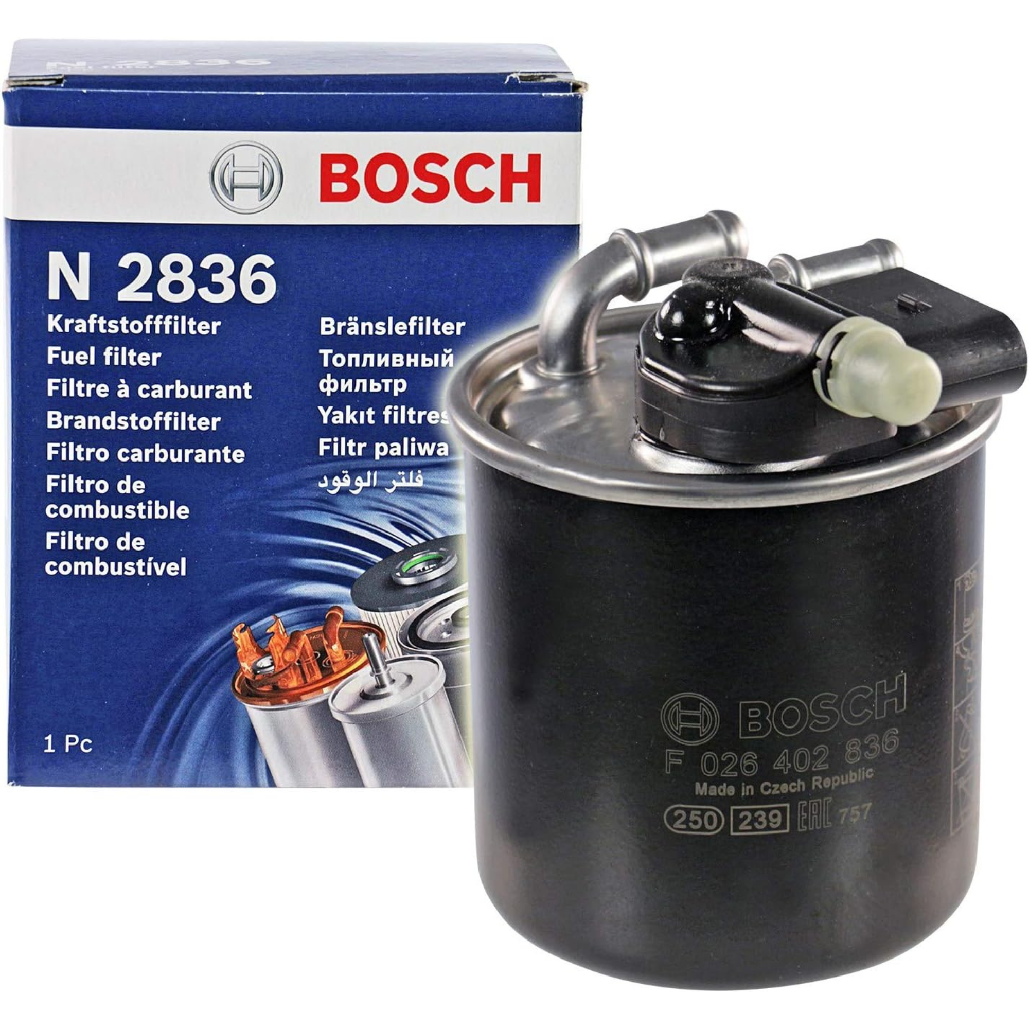 Bosch Fuel Filter F026402836 - N2836,Bosch fuel filter F026402836 (N2836) automotive replacement fuel filter