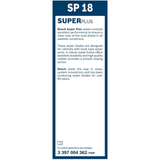 Bosch Super Plus Conventional Wiper Blade 18" (450mm) - SP18