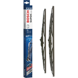 Bosch Super Plus conventional windshield wiper blade set, 18-inch and 18-inch (450mm/450mm), durable metal frame car wiper blades, model SP18/18S