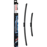 Bosch Aerotwin Flat Wiper Blade Set 24" (600mm) & 13" (340mm) - A300S frameless windshield wipers with aerodynamic design and durable rubber blades for quiet, streak-free front window wiping