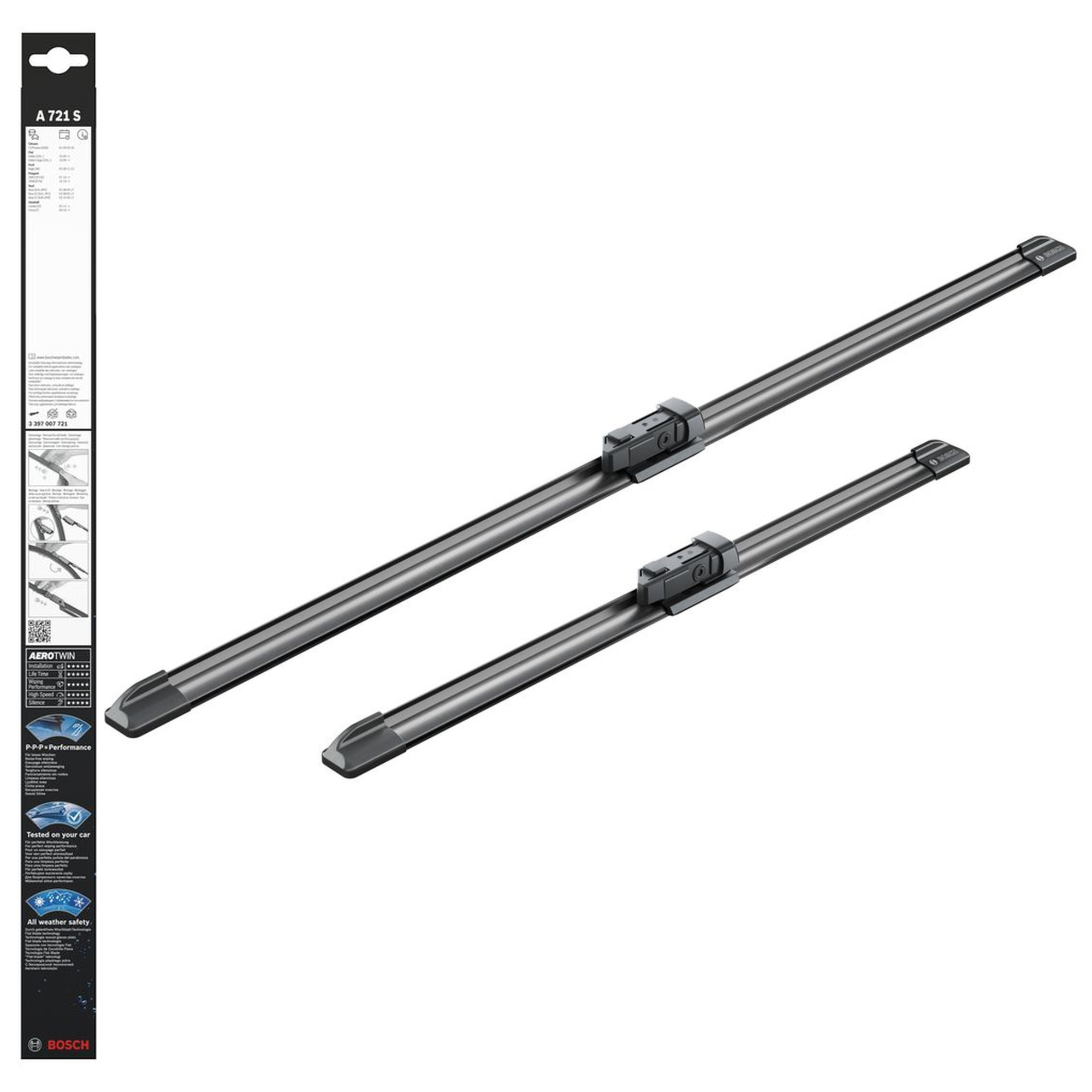 Bosch Aerotwin Flat Blade Set, 600/400MM, 24"/16"