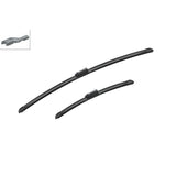 Bosch Aerotwin Flat Wiper Blade Set 26" (650mm) & 15" (380mm) - A143S