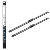 Bosch Aerotwin Flat Wiper Blade Set 26" (650mm) & 24" (600mm) - A216S, frameless aerodynamic car wiper blades, model A216S