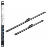 Bosch Aerotwin Flat Wiper Blade Set 26" (650mm) &amp; 19" (475mm) - A427S, frameless aerodynamic car wiper blades, model A427S