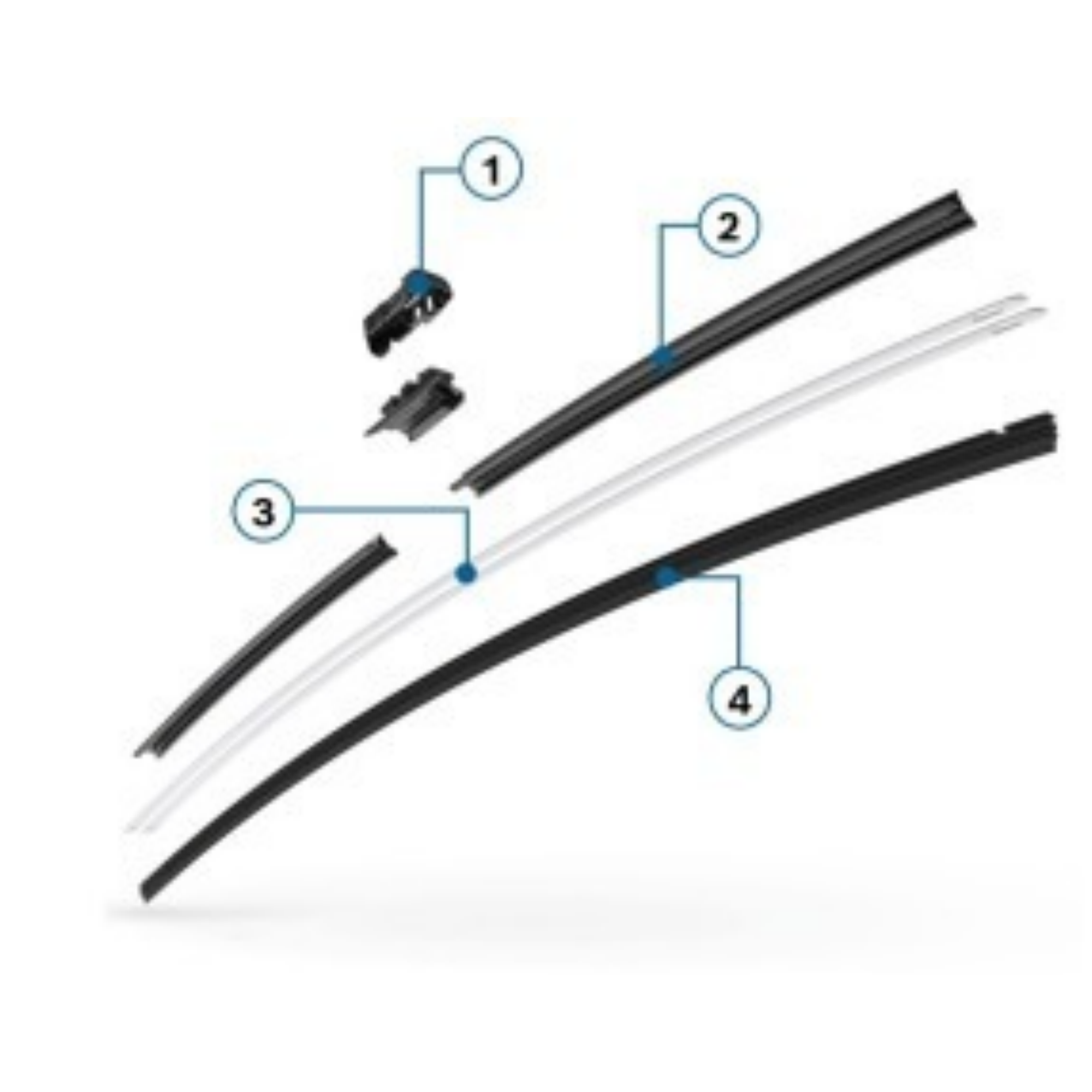 Bosch Aerotwin Flat Wiper Blade Set 26" (650mm) & 20" (500mm) - A622S