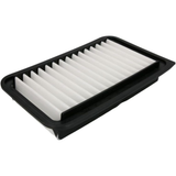 F026400420,S0420,Bosch air filter F026400420 S0420, rectangular automotive engine air filter with pleated paper element and black plastic frame