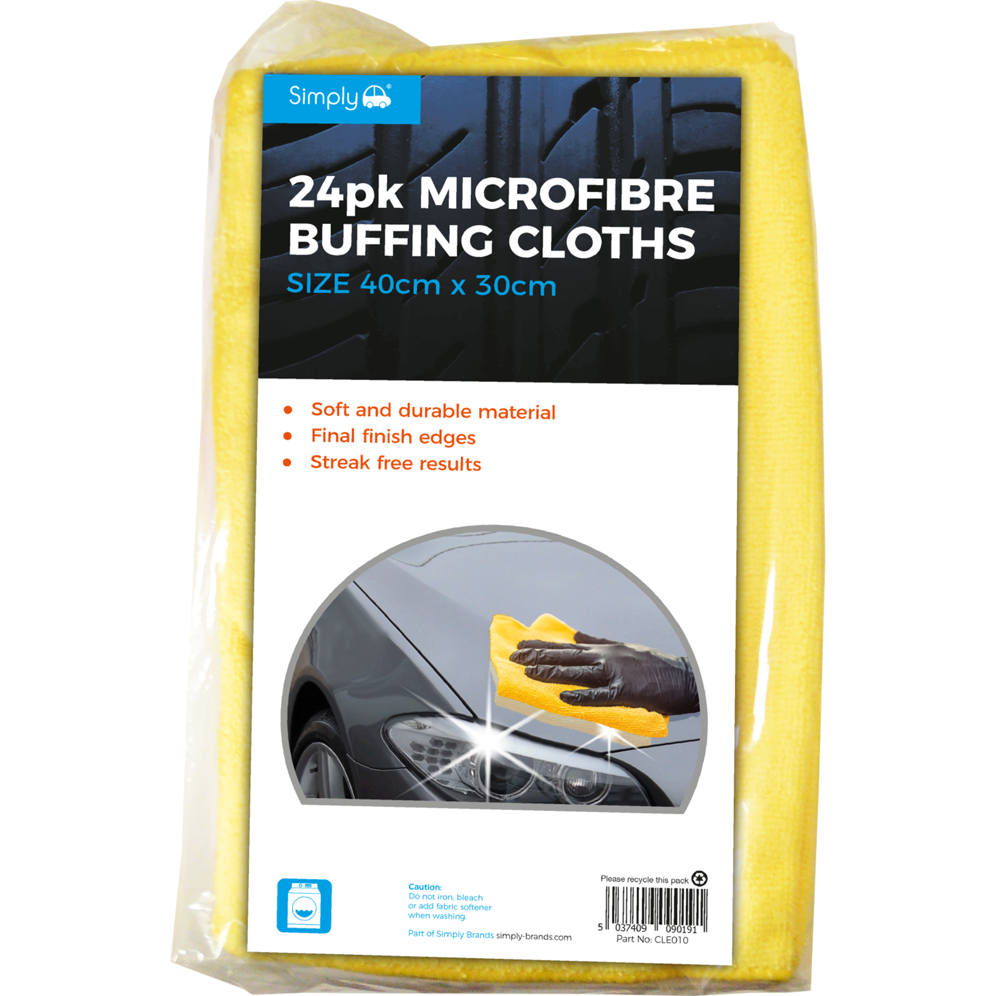Microfibre Buffing Cloths 24 Pack