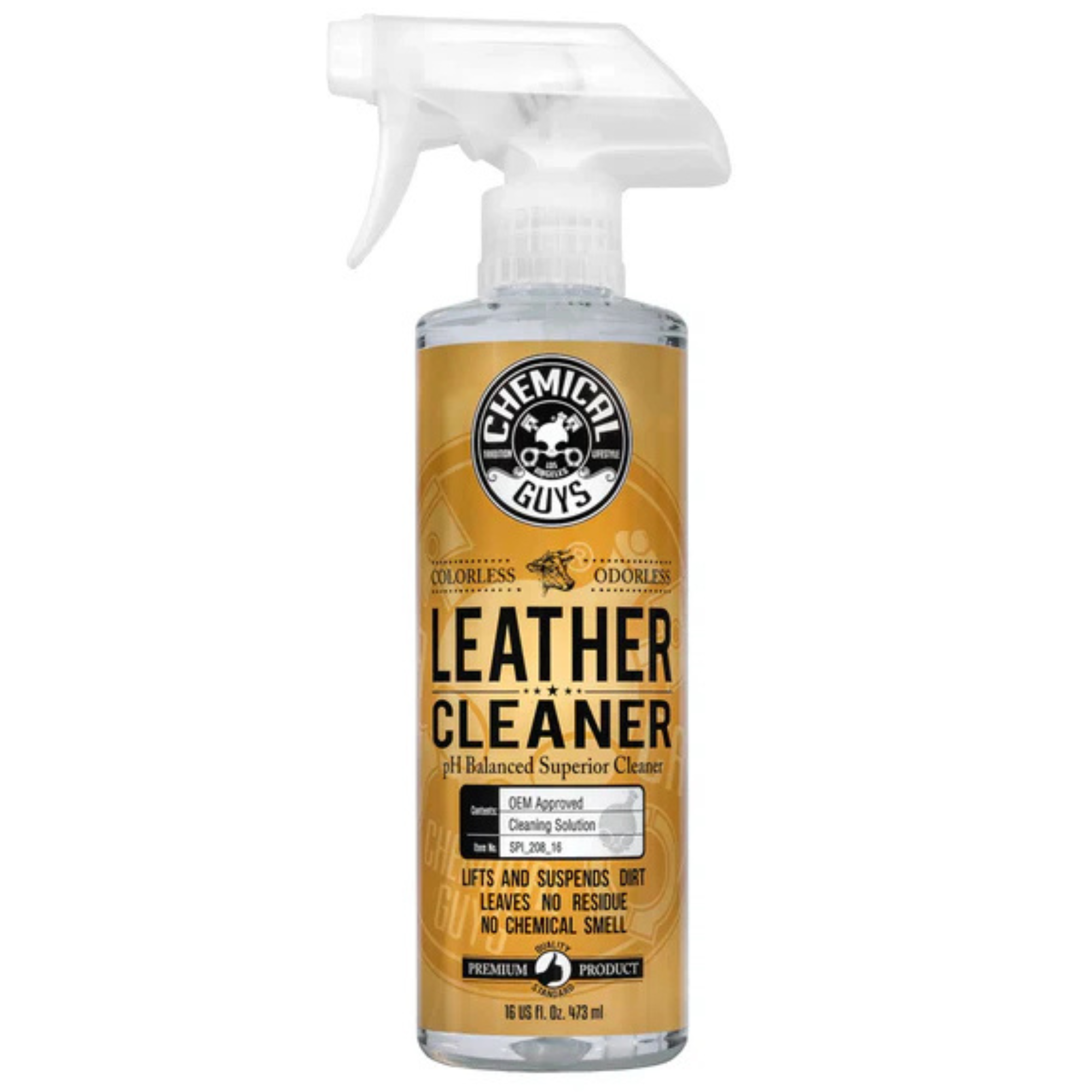 Chemical Guys Leather Cleaner Colorless And Odorless Super Cleaner (16 Fl. Oz.)