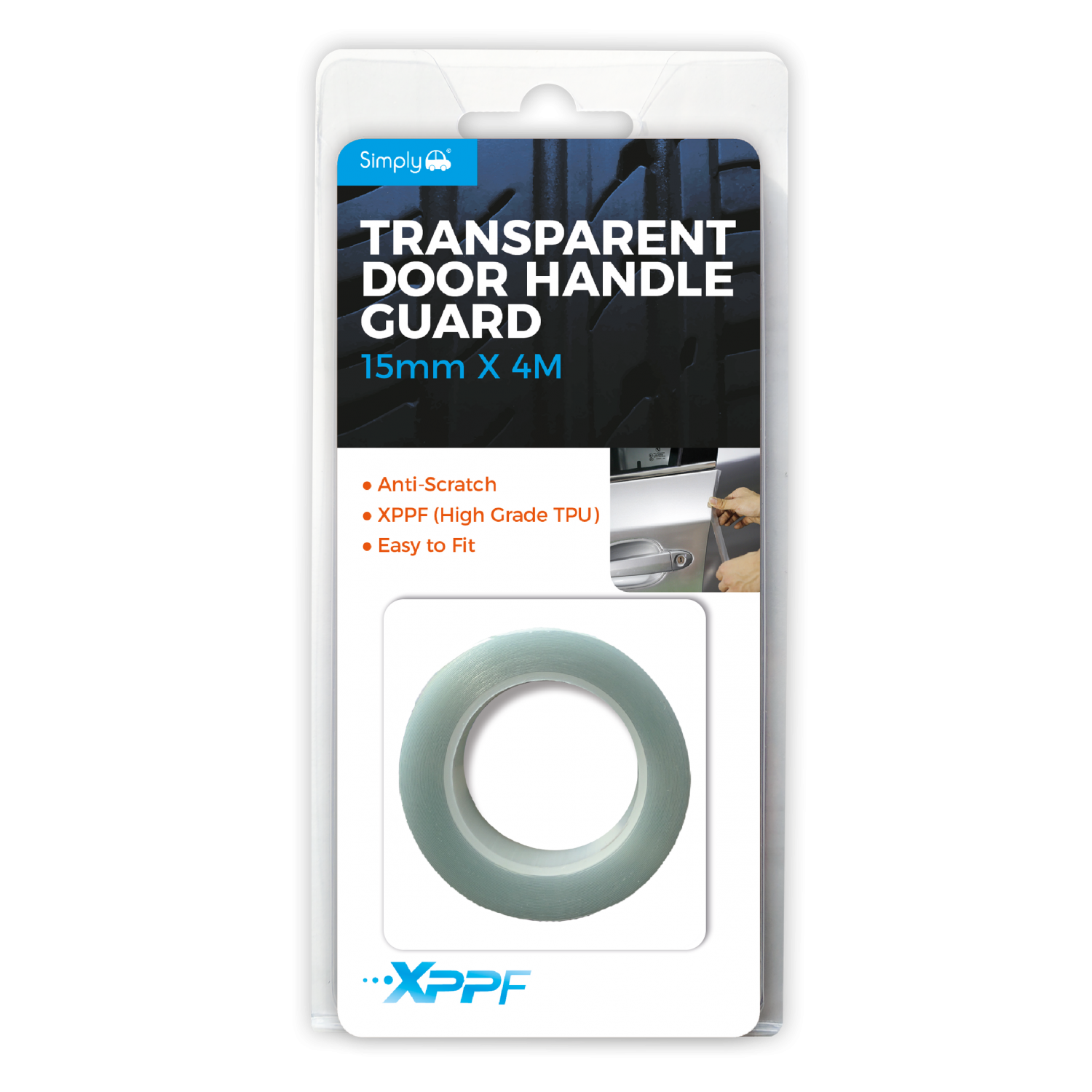 Simply Transparent Anti-Scratch Door Edge Guard 15mmx4M