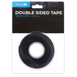 Double Sided Tape 18mm x 5m; flexible adhesive tape for small-scale DIY, home, and automotive projects