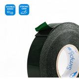 Double Sided Tape 18mm x 5m; flexible adhesive tape for small-scale DIY, home, and automotive projects