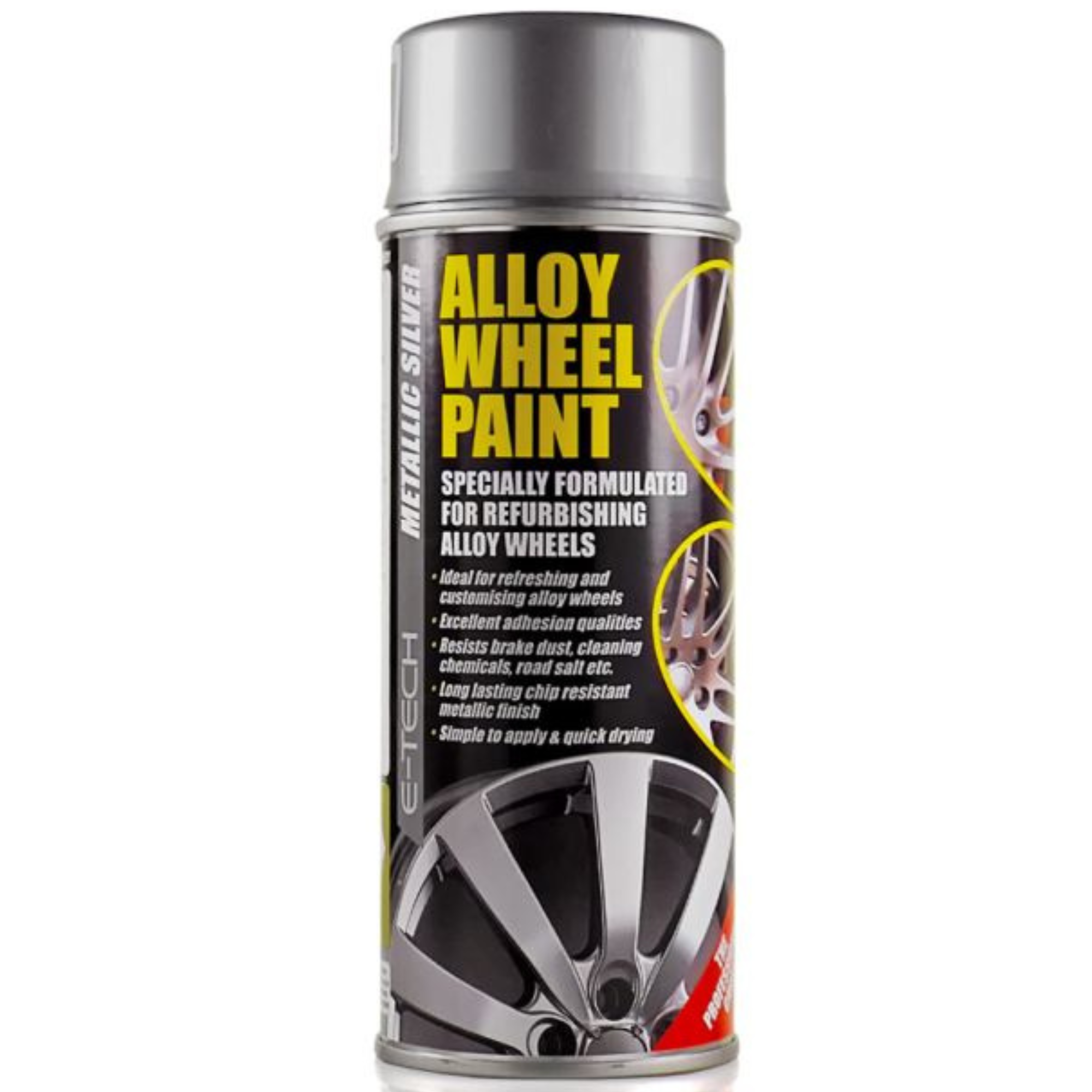 E-Tech Alloy Wheel Paint 400ml - Metallic Silver