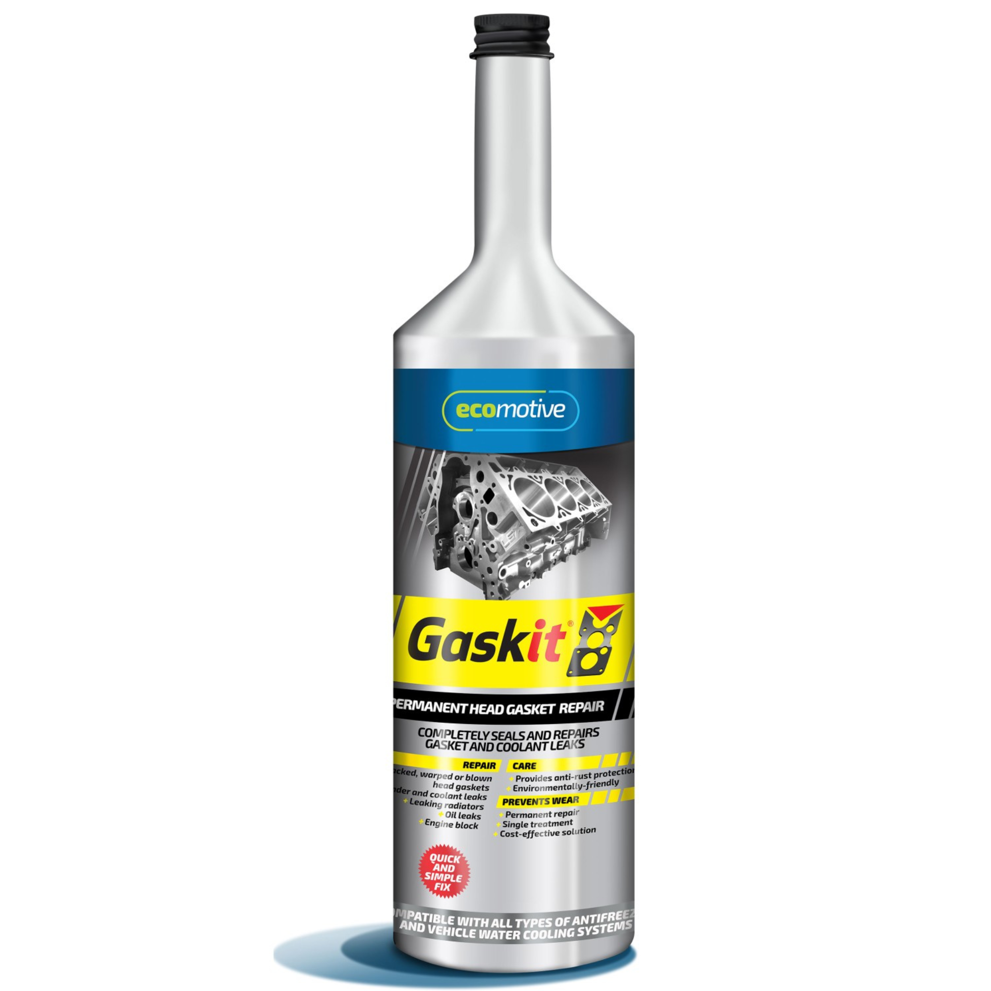 Ecomotive Gaskit automotive gasket kit containing multiple replacement gaskets used for sealing engine components during repair and maintenance