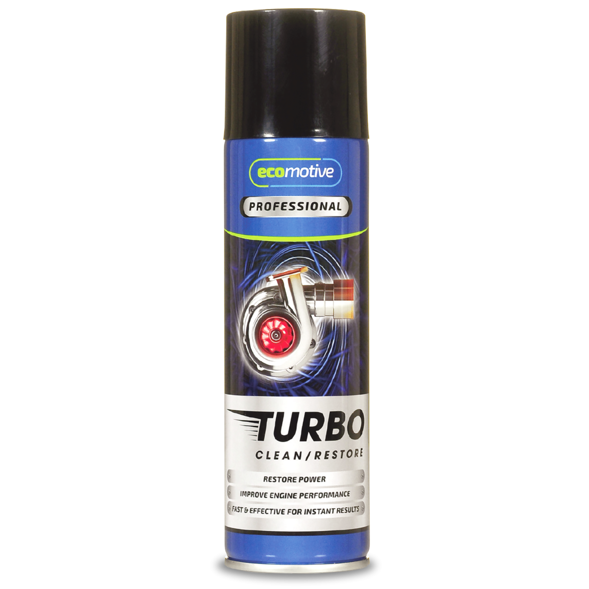  Ecomotive Turbo Cleaner 250ml, an automotive cleaning additive designed to remove deposits and improve the performance of a vehicle’s turbocharger