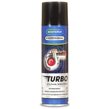  Ecomotive Turbo Cleaner 250ml, an automotive cleaning additive designed to remove deposits and improve the performance of a vehicle’s turbocharger