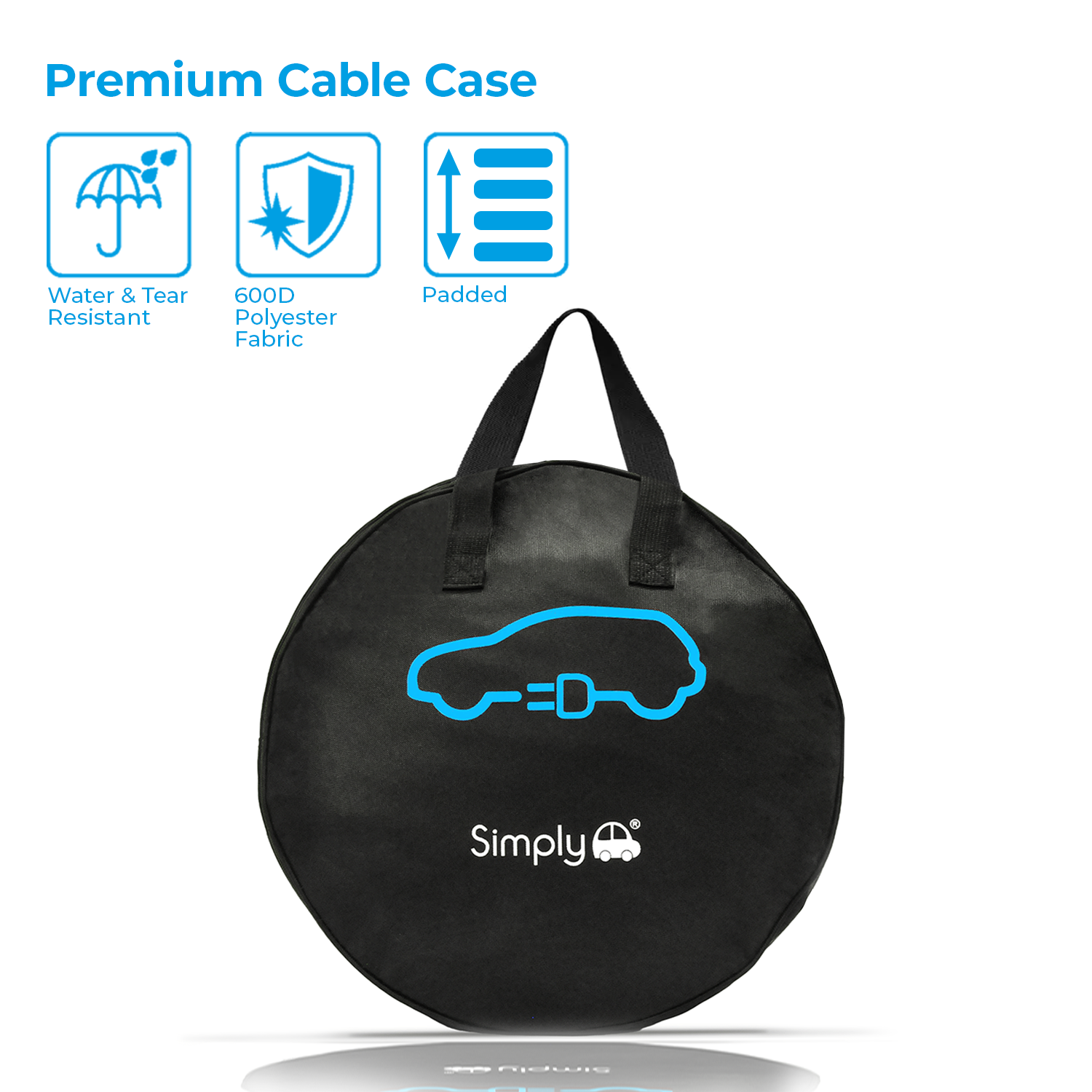 Simply Auto Premium Type 2 To UK 3Pin 5M EV Cable 3.1kW