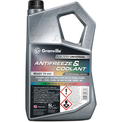 Granville Sub-Zero Green Antifreeze & Summer Coolant 5 Litre