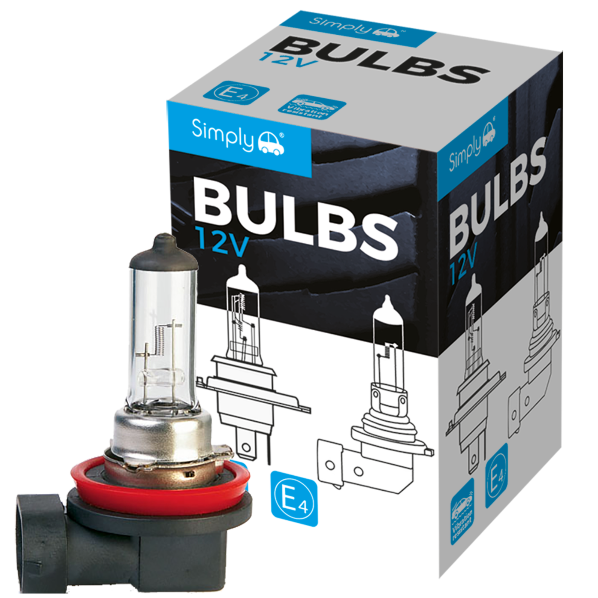 H11 12V 55W Halogen Headlight Bulb