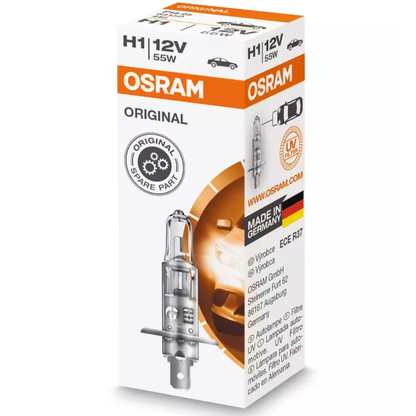 H1 Osram Original 448 12V 55W Headlight Bulbs (Single Box)