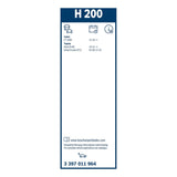 Bosch Conventional Rear Wiper Blade 8" (200mm) - H200
