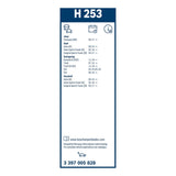 Bosch Conventional Rear Wiper Blade 10" (250mm) - H253