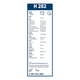 Bosch Conventional Rear Wiper Blade 11" (280mm) - H282