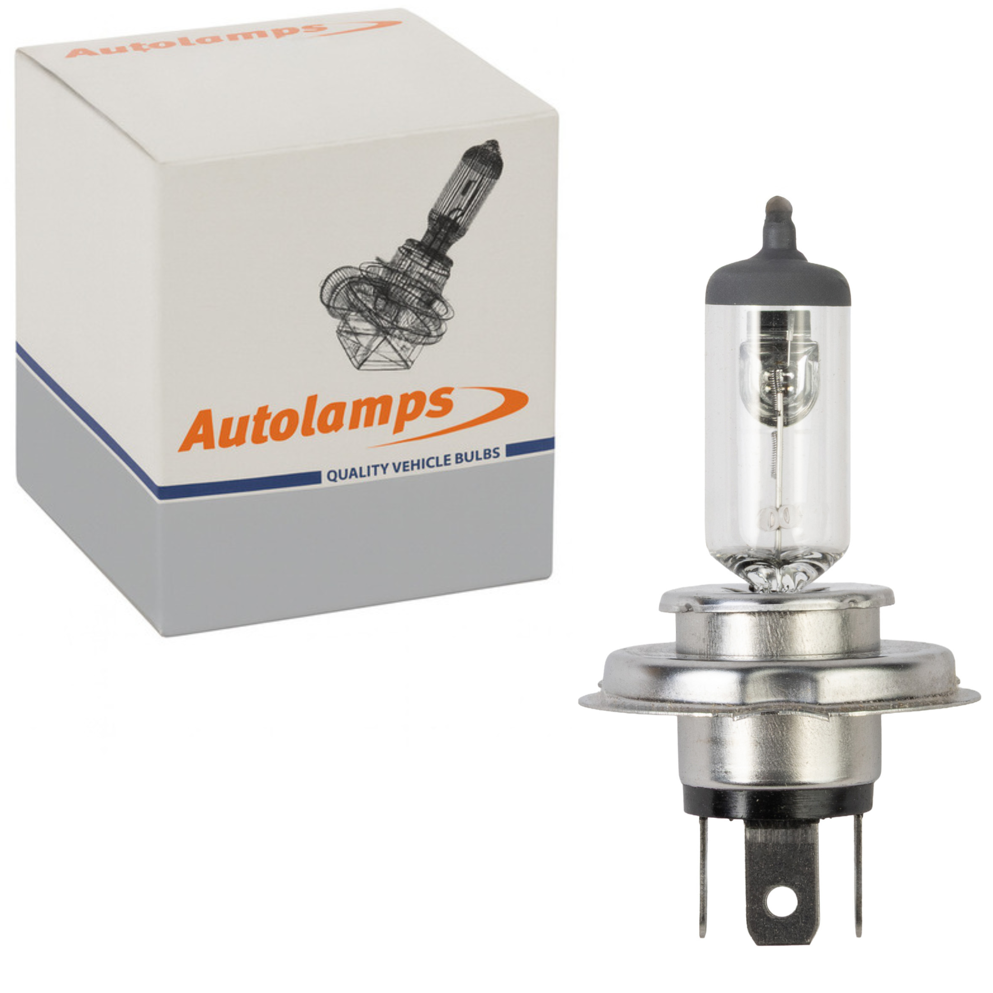 H4 Replacement 472B 12V 35W Halogen Headlight Bulb H4 Replacement 472B halogen headlight bulb, 12V 35W, suitable for vehicle headlamps requiring H4 fittings.