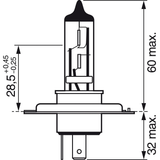 H7 499 12V 55W Halogen Headlight Bulb