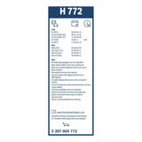 Bosch Conventional Rear Wiper Blade 13" (340mm) - H772