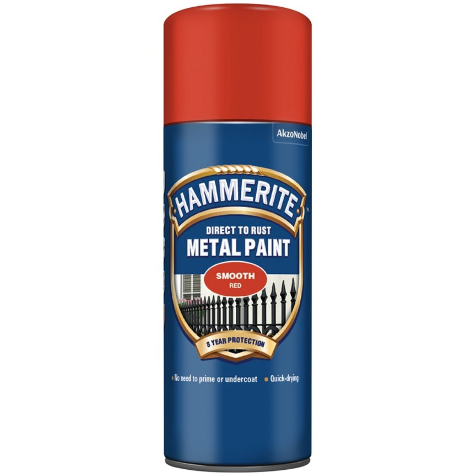 Hammerite Direct To Rust Smooth Metal Spray Paint Red 400ml