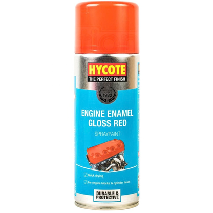 Hycote Engine Enamel Gloss Red Spraypaint 400ml 
