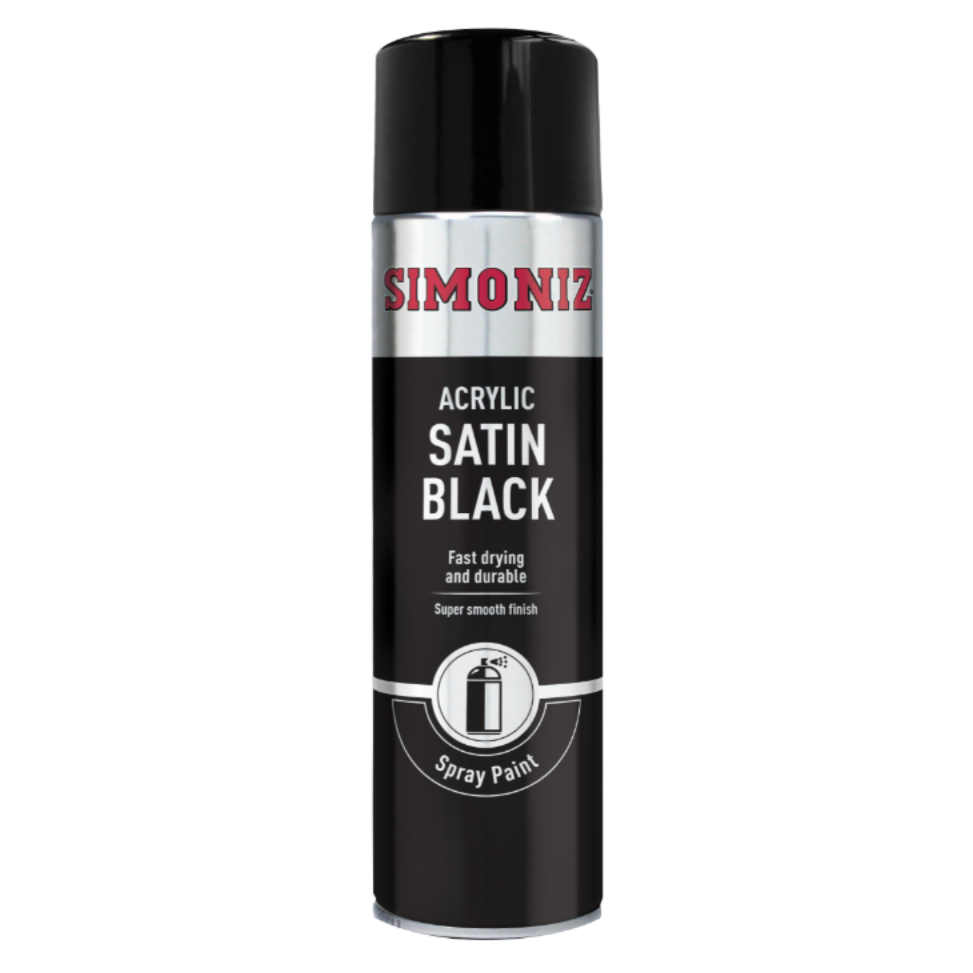 Simoniz Black Spray Paint Satin Black 500ml