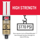 J-B Weld Plastic Bonder High Strength Adhesive 25ml Double Barrell - Tan