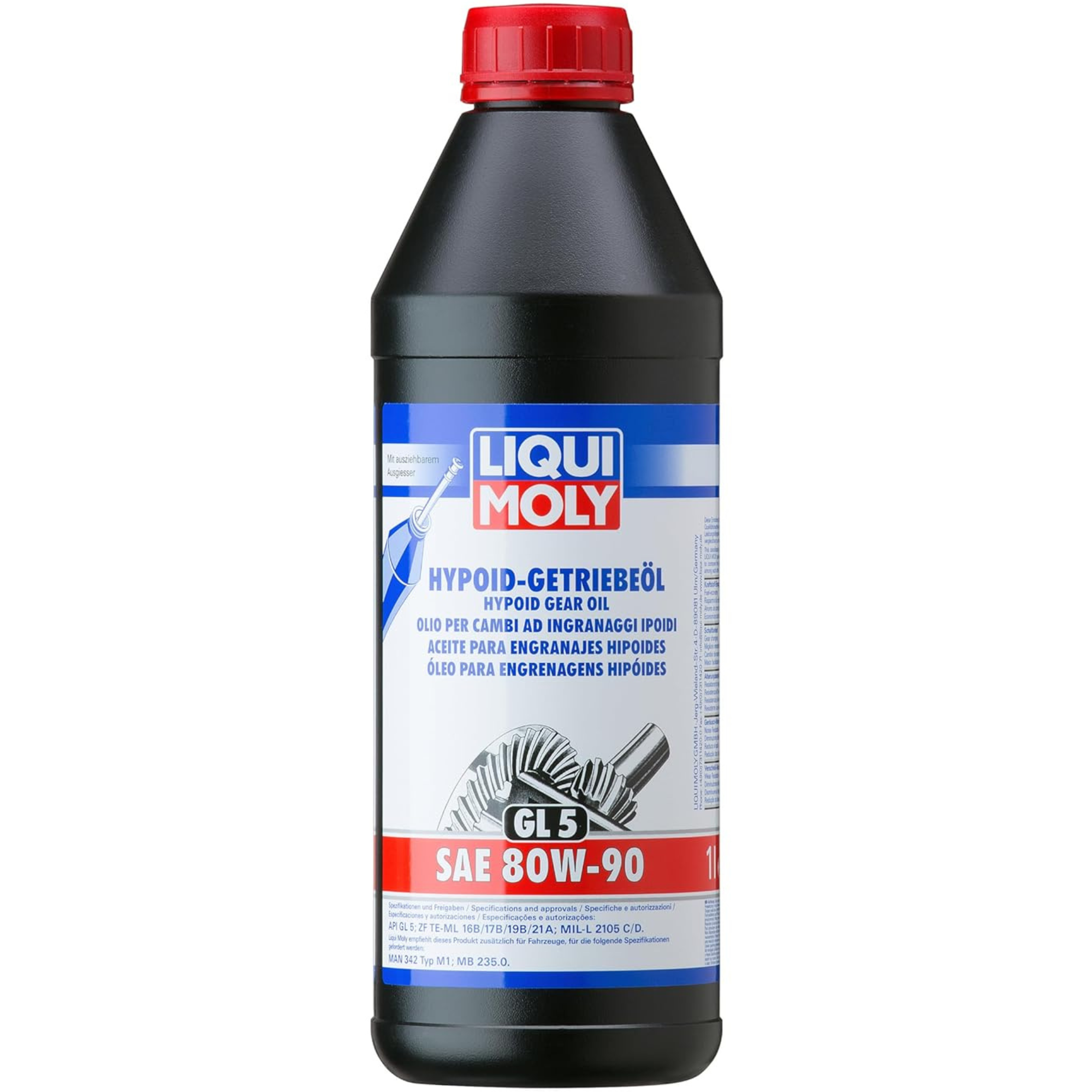 LIQUI MOLY Hypoid Gear Oil (GL5) SAE 80W-90 1 Litre